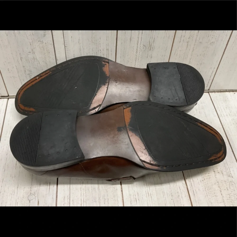 ALFANI‎ 360 Flex Mens Cedric Brown Leather Loafers Size 9M